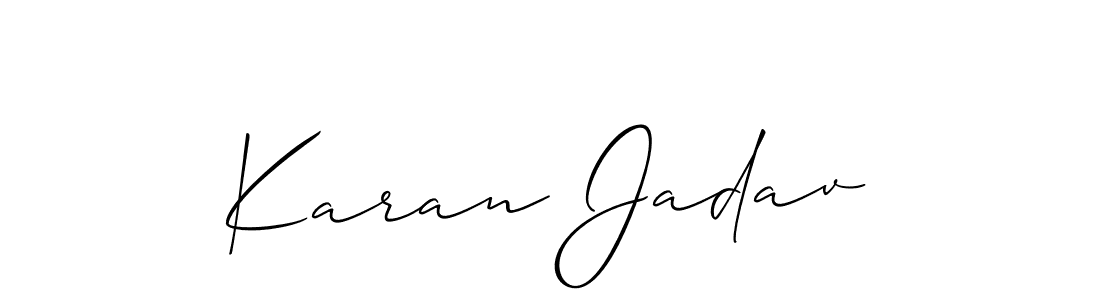 You can use this online signature creator to create a handwritten signature for the name Karan Jadav. This is the best online autograph maker. Karan Jadav signature style 2 images and pictures png