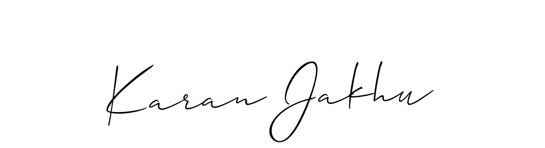 Make a beautiful signature design for name Karan Jakhu. Use this online signature maker to create a handwritten signature for free. Karan Jakhu signature style 2 images and pictures png