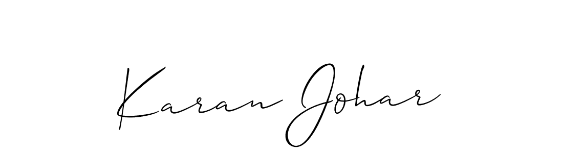 How to Draw Karan Johar signature style? Allison_Script is a latest design signature styles for name Karan Johar. Karan Johar signature style 2 images and pictures png