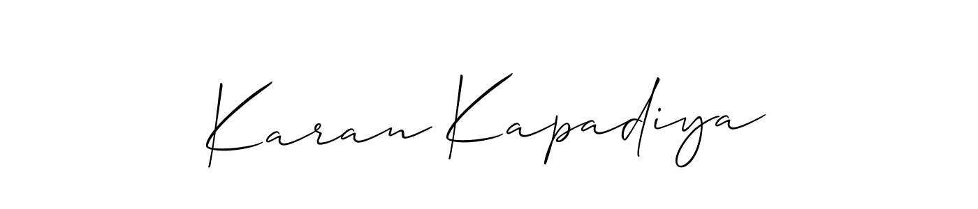 Once you've used our free online signature maker to create your best signature Allison_Script style, it's time to enjoy all of the benefits that Karan Kapadiya name signing documents. Karan Kapadiya signature style 2 images and pictures png