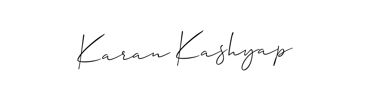 Similarly Allison_Script is the best handwritten signature design. Signature creator online .You can use it as an online autograph creator for name Karan Kashyap. Karan Kashyap signature style 2 images and pictures png