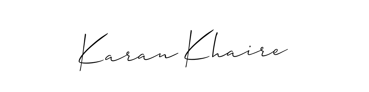Make a beautiful signature design for name Karan Khaire. Use this online signature maker to create a handwritten signature for free. Karan Khaire signature style 2 images and pictures png