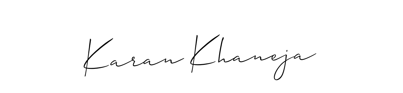 Similarly Allison_Script is the best handwritten signature design. Signature creator online .You can use it as an online autograph creator for name Karan Khaneja. Karan Khaneja signature style 2 images and pictures png