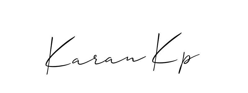 Karan Kp stylish signature style. Best Handwritten Sign (Allison_Script) for my name. Handwritten Signature Collection Ideas for my name Karan Kp. Karan Kp signature style 2 images and pictures png