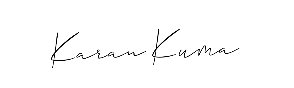 Karan Kuma stylish signature style. Best Handwritten Sign (Allison_Script) for my name. Handwritten Signature Collection Ideas for my name Karan Kuma. Karan Kuma signature style 2 images and pictures png