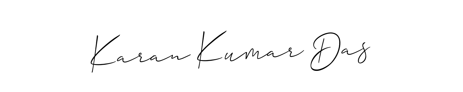 It looks lik you need a new signature style for name Karan Kumar Das. Design unique handwritten (Allison_Script) signature with our free signature maker in just a few clicks. Karan Kumar Das signature style 2 images and pictures png