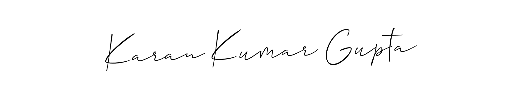 How to Draw Karan Kumar Gupta signature style? Allison_Script is a latest design signature styles for name Karan Kumar Gupta. Karan Kumar Gupta signature style 2 images and pictures png