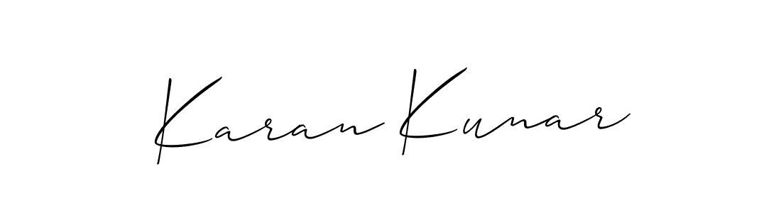 This is the best signature style for the Karan Kunar name. Also you like these signature font (Allison_Script). Mix name signature. Karan Kunar signature style 2 images and pictures png