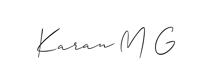 Once you've used our free online signature maker to create your best signature Allison_Script style, it's time to enjoy all of the benefits that Karan M G name signing documents. Karan M G signature style 2 images and pictures png