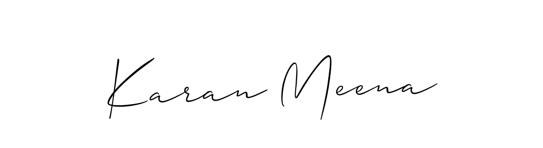 Karan Meena stylish signature style. Best Handwritten Sign (Allison_Script) for my name. Handwritten Signature Collection Ideas for my name Karan Meena. Karan Meena signature style 2 images and pictures png