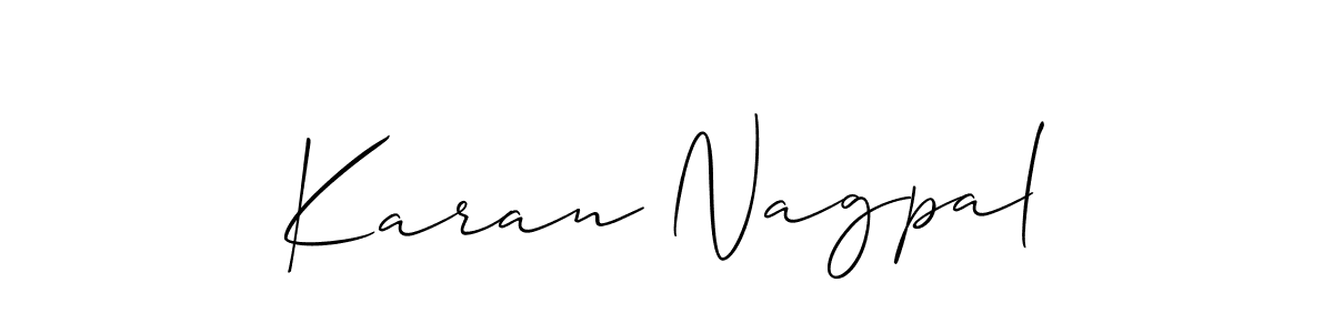 Make a short Karan Nagpal signature style. Manage your documents anywhere anytime using Allison_Script. Create and add eSignatures, submit forms, share and send files easily. Karan Nagpal signature style 2 images and pictures png