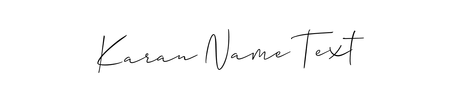 Similarly Allison_Script is the best handwritten signature design. Signature creator online .You can use it as an online autograph creator for name Karan Name Text. Karan Name Text signature style 2 images and pictures png