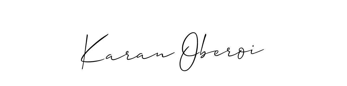 It looks lik you need a new signature style for name Karan Oberoi. Design unique handwritten (Allison_Script) signature with our free signature maker in just a few clicks. Karan Oberoi signature style 2 images and pictures png