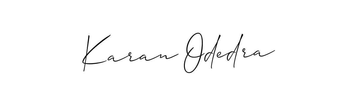 Once you've used our free online signature maker to create your best signature Allison_Script style, it's time to enjoy all of the benefits that Karan Odedra name signing documents. Karan Odedra signature style 2 images and pictures png