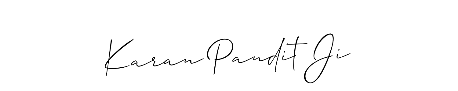 Also You can easily find your signature by using the search form. We will create Karan Pandit Ji name handwritten signature images for you free of cost using Allison_Script sign style. Karan Pandit Ji signature style 2 images and pictures png