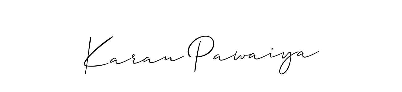 Similarly Allison_Script is the best handwritten signature design. Signature creator online .You can use it as an online autograph creator for name Karan Pawaiya. Karan Pawaiya signature style 2 images and pictures png