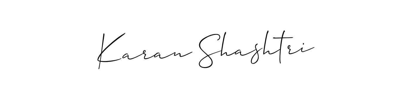 Similarly Allison_Script is the best handwritten signature design. Signature creator online .You can use it as an online autograph creator for name Karan Shashtri. Karan Shashtri signature style 2 images and pictures png