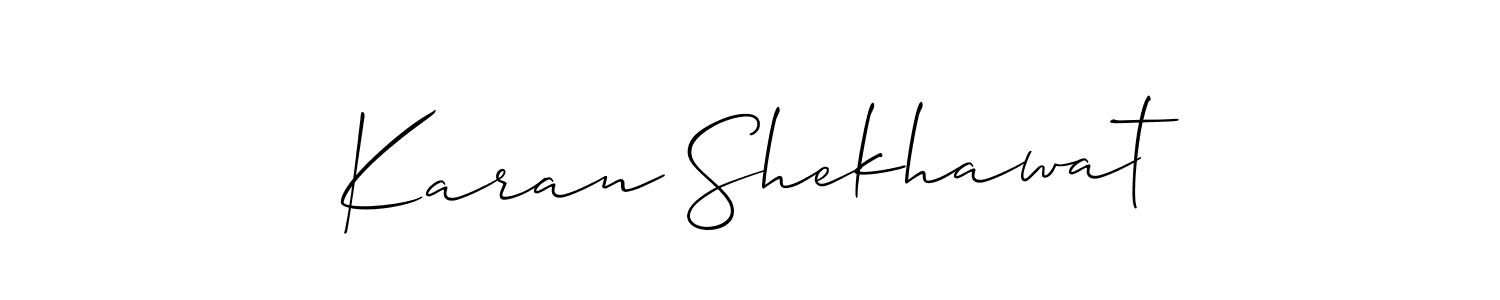 It looks lik you need a new signature style for name Karan Shekhawat. Design unique handwritten (Allison_Script) signature with our free signature maker in just a few clicks. Karan Shekhawat signature style 2 images and pictures png