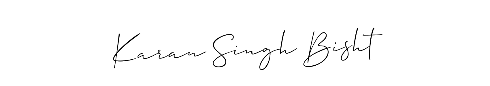 Create a beautiful signature design for name Karan Singh Bisht. With this signature (Allison_Script) fonts, you can make a handwritten signature for free. Karan Singh Bisht signature style 2 images and pictures png