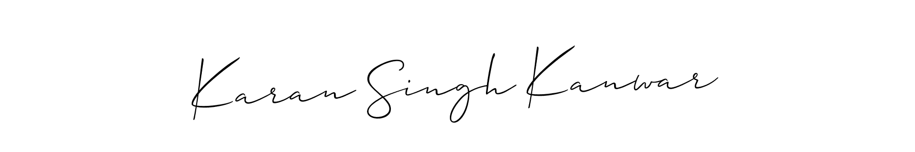 Use a signature maker to create a handwritten signature online. With this signature software, you can design (Allison_Script) your own signature for name Karan Singh Kanwar. Karan Singh Kanwar signature style 2 images and pictures png