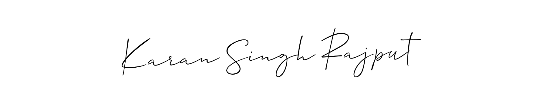 How to make Karan Singh Rajput name signature. Use Allison_Script style for creating short signs online. This is the latest handwritten sign. Karan Singh Rajput signature style 2 images and pictures png