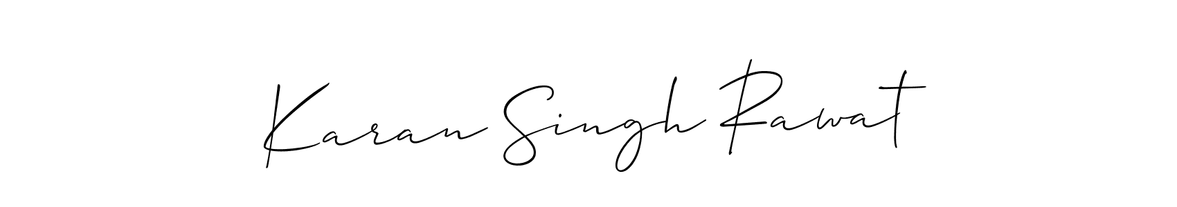 Karan Singh Rawat stylish signature style. Best Handwritten Sign (Allison_Script) for my name. Handwritten Signature Collection Ideas for my name Karan Singh Rawat. Karan Singh Rawat signature style 2 images and pictures png