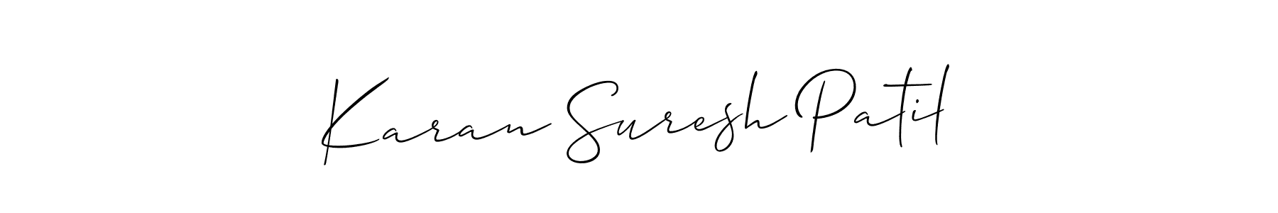 Similarly Allison_Script is the best handwritten signature design. Signature creator online .You can use it as an online autograph creator for name Karan Suresh Patil. Karan Suresh Patil signature style 2 images and pictures png