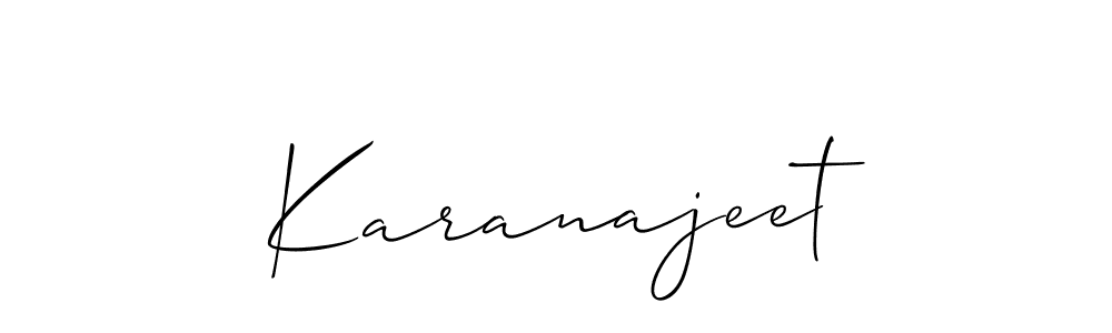It looks lik you need a new signature style for name Karanajeet. Design unique handwritten (Allison_Script) signature with our free signature maker in just a few clicks. Karanajeet signature style 2 images and pictures png