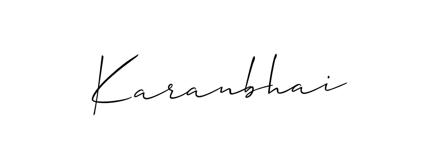 How to Draw Karanbhai signature style? Allison_Script is a latest design signature styles for name Karanbhai. Karanbhai signature style 2 images and pictures png