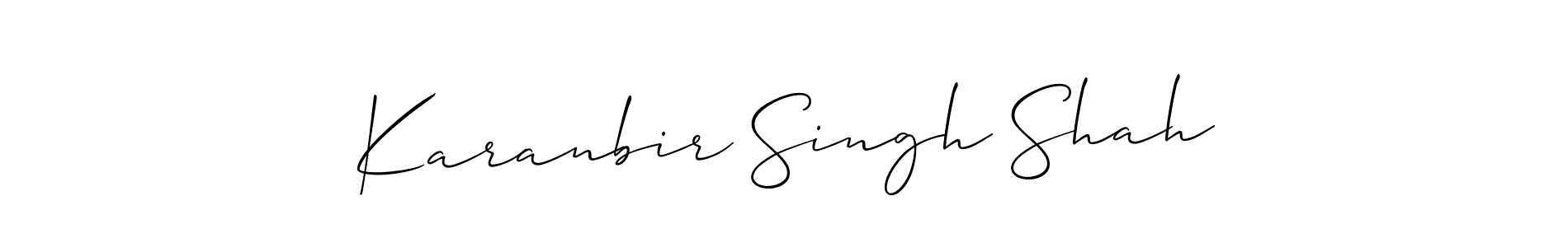 Similarly Allison_Script is the best handwritten signature design. Signature creator online .You can use it as an online autograph creator for name Karanbir Singh Shah. Karanbir Singh Shah signature style 2 images and pictures png
