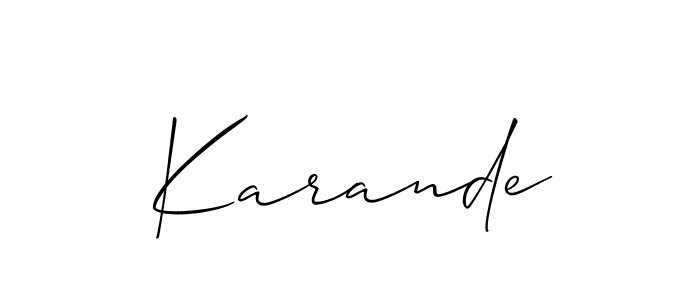 You can use this online signature creator to create a handwritten signature for the name Karande. This is the best online autograph maker. Karande signature style 2 images and pictures png