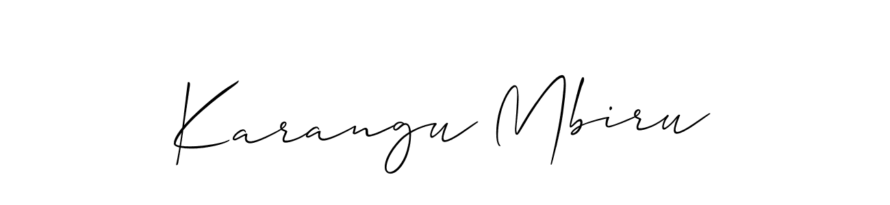 See photos of Karangu Mbiru official signature by Spectra . Check more albums & portfolios. Read reviews & check more about Allison_Script font. Karangu Mbiru signature style 2 images and pictures png