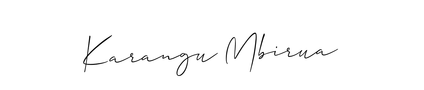 Best and Professional Signature Style for Karangu Mbirua. Allison_Script Best Signature Style Collection. Karangu Mbirua signature style 2 images and pictures png