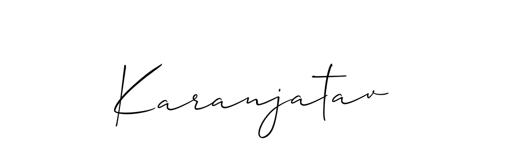 Once you've used our free online signature maker to create your best signature Allison_Script style, it's time to enjoy all of the benefits that Karanjatav name signing documents. Karanjatav signature style 2 images and pictures png