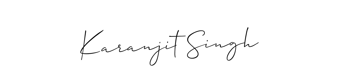 The best way (Allison_Script) to make a short signature is to pick only two or three words in your name. The name Karanjit Singh include a total of six letters. For converting this name. Karanjit Singh signature style 2 images and pictures png