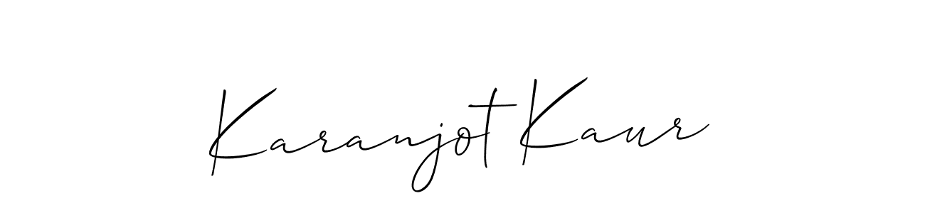 Karanjot Kaur stylish signature style. Best Handwritten Sign (Allison_Script) for my name. Handwritten Signature Collection Ideas for my name Karanjot Kaur. Karanjot Kaur signature style 2 images and pictures png