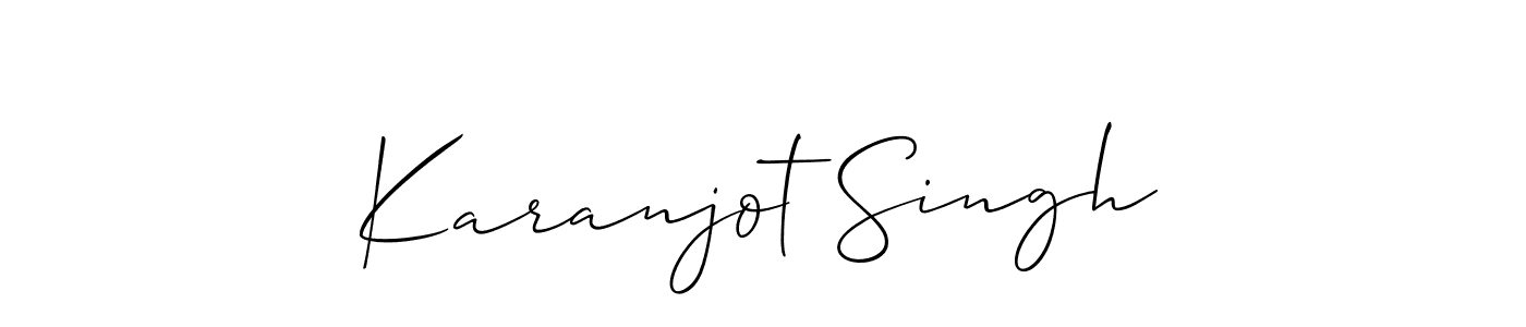 Karanjot Singh stylish signature style. Best Handwritten Sign (Allison_Script) for my name. Handwritten Signature Collection Ideas for my name Karanjot Singh. Karanjot Singh signature style 2 images and pictures png