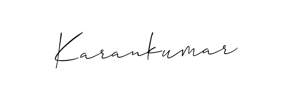 You should practise on your own different ways (Allison_Script) to write your name (Karankumar) in signature. don't let someone else do it for you. Karankumar signature style 2 images and pictures png