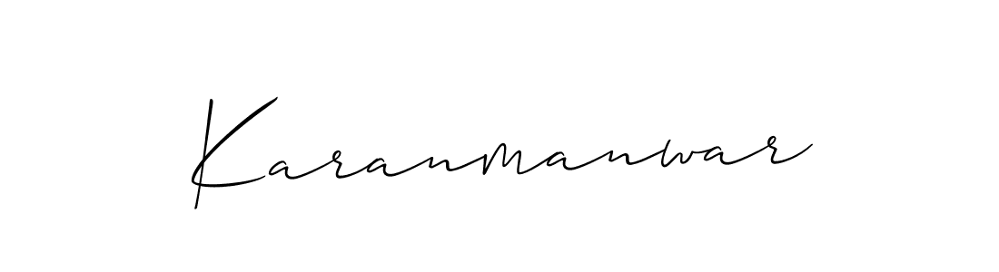 The best way (Allison_Script) to make a short signature is to pick only two or three words in your name. The name Karanmanwar include a total of six letters. For converting this name. Karanmanwar signature style 2 images and pictures png