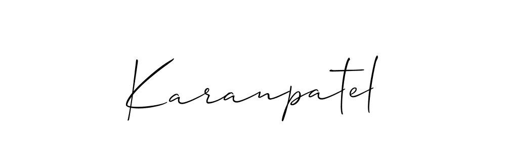 Similarly Allison_Script is the best handwritten signature design. Signature creator online .You can use it as an online autograph creator for name Karanpatel. Karanpatel signature style 2 images and pictures png