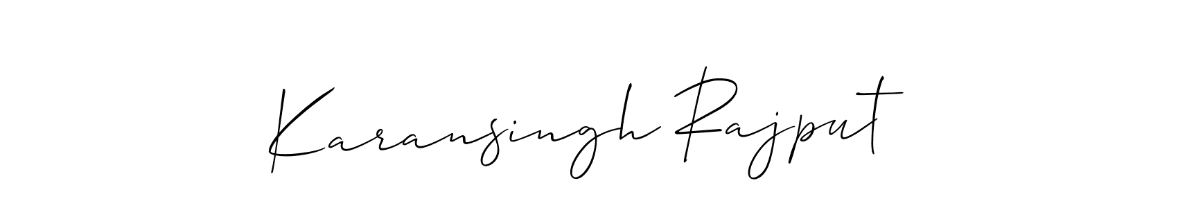 It looks lik you need a new signature style for name Karansingh Rajput. Design unique handwritten (Allison_Script) signature with our free signature maker in just a few clicks. Karansingh Rajput signature style 2 images and pictures png