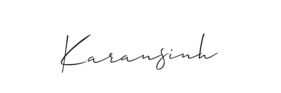 How to Draw Karansinh signature style? Allison_Script is a latest design signature styles for name Karansinh. Karansinh signature style 2 images and pictures png