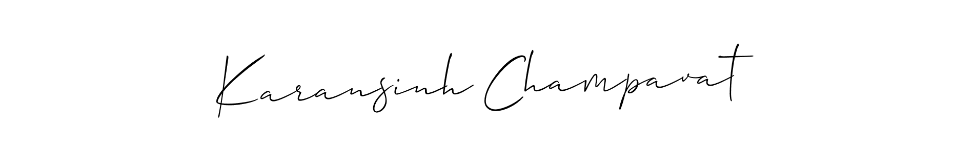 Make a beautiful signature design for name Karansinh Champavat. Use this online signature maker to create a handwritten signature for free. Karansinh Champavat signature style 2 images and pictures png