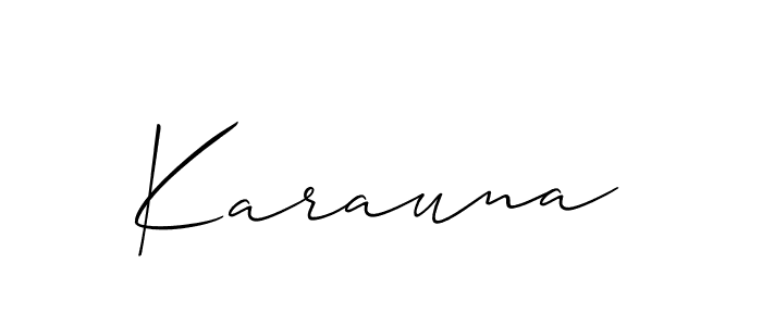 Check out images of Autograph of Karauna name. Actor Karauna Signature Style. Allison_Script is a professional sign style online. Karauna signature style 2 images and pictures png