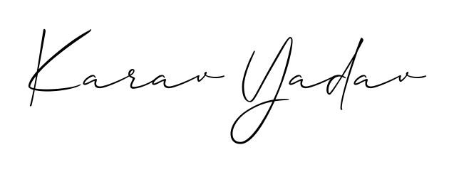 Make a short Karav Yadav signature style. Manage your documents anywhere anytime using Allison_Script. Create and add eSignatures, submit forms, share and send files easily. Karav Yadav signature style 2 images and pictures png