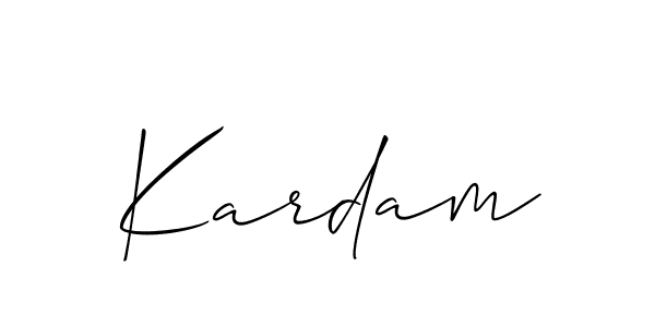 if you are searching for the best signature style for your name Kardam. so please give up your signature search. here we have designed multiple signature styles  using Allison_Script. Kardam signature style 2 images and pictures png