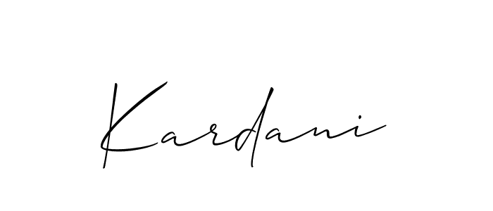 Make a beautiful signature design for name Kardani. Use this online signature maker to create a handwritten signature for free. Kardani signature style 2 images and pictures png