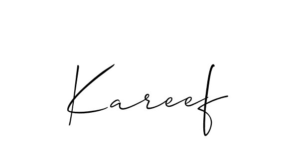 Check out images of Autograph of Kareef name. Actor Kareef Signature Style. Allison_Script is a professional sign style online. Kareef signature style 2 images and pictures png