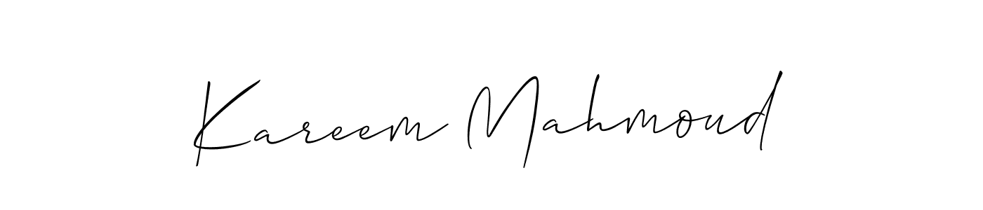 How to Draw Kareem Mahmoud signature style? Allison_Script is a latest design signature styles for name Kareem Mahmoud. Kareem Mahmoud signature style 2 images and pictures png