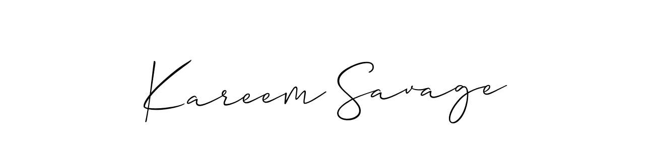 Once you've used our free online signature maker to create your best signature Allison_Script style, it's time to enjoy all of the benefits that Kareem Savage name signing documents. Kareem Savage signature style 2 images and pictures png